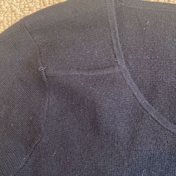 Theory silk and wool black sweater size small - Picture 2 of 5